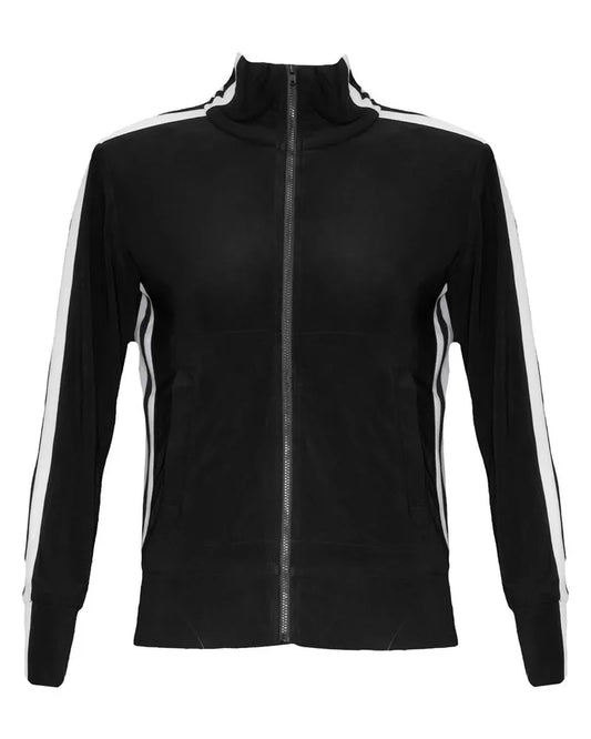 NORMA KAMALI sheer zip up jacket