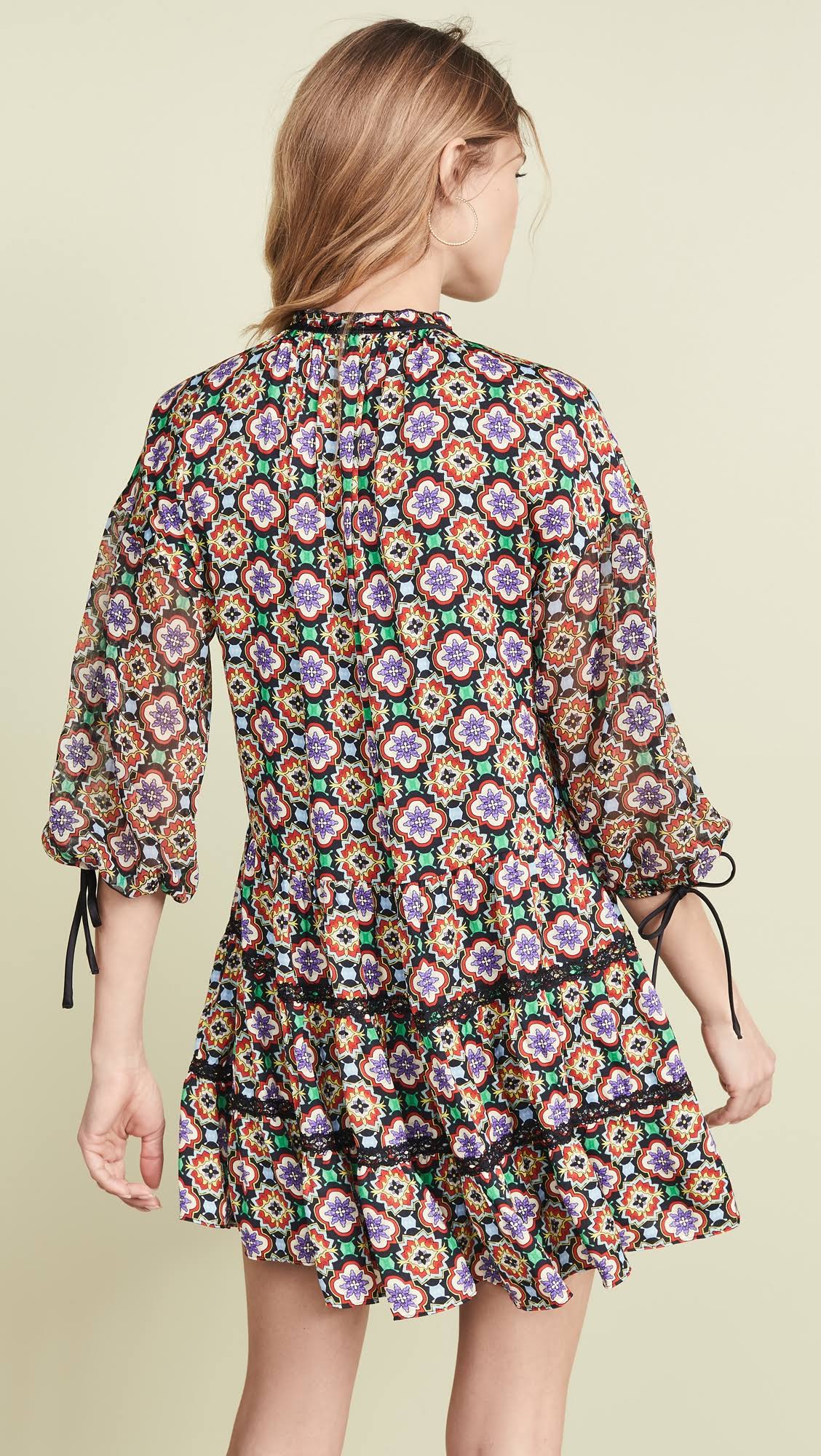 ALICE + OLIVIA multicolour kaleidoscope multi colour print dress