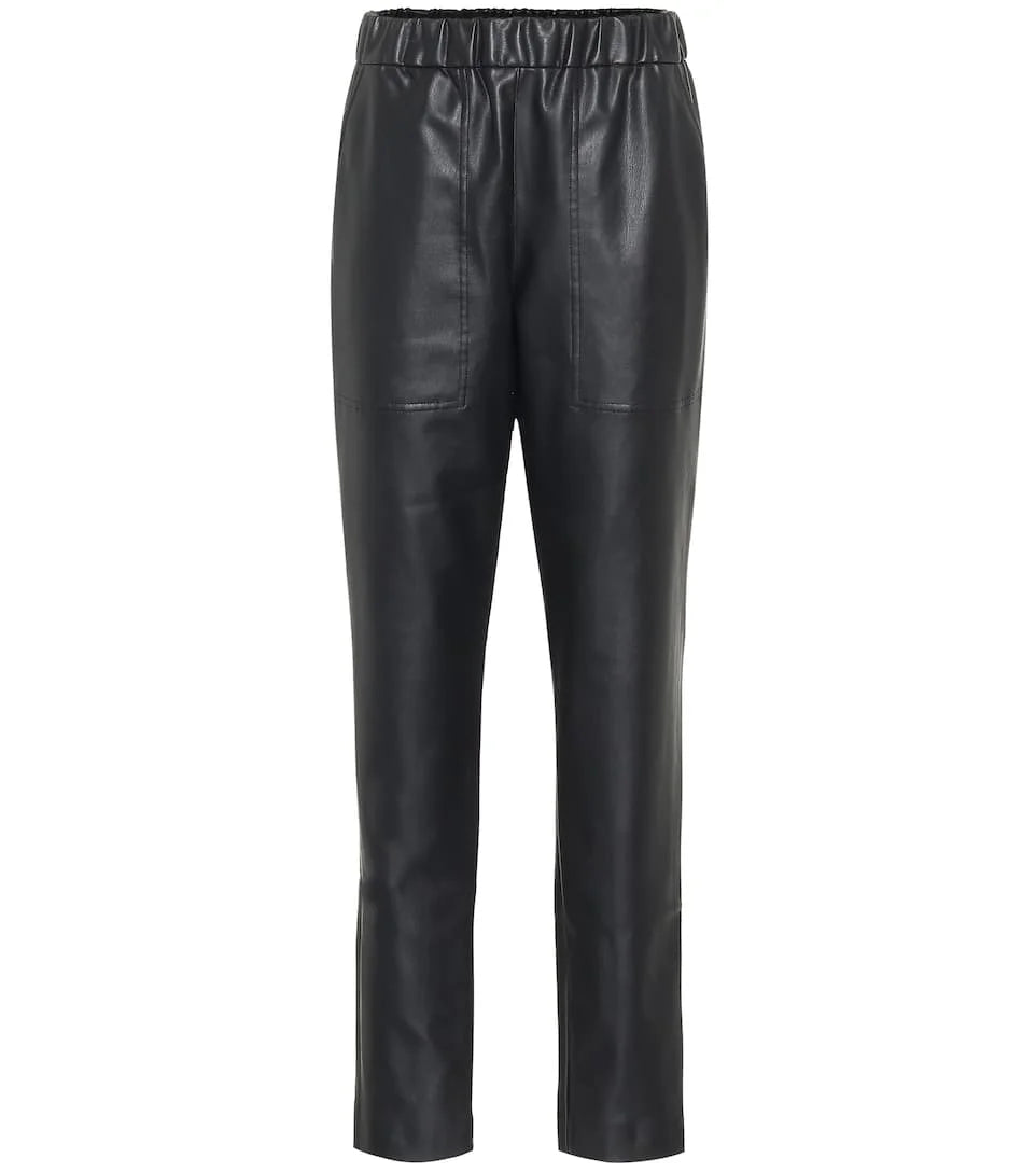 TIBI black faux leather pants