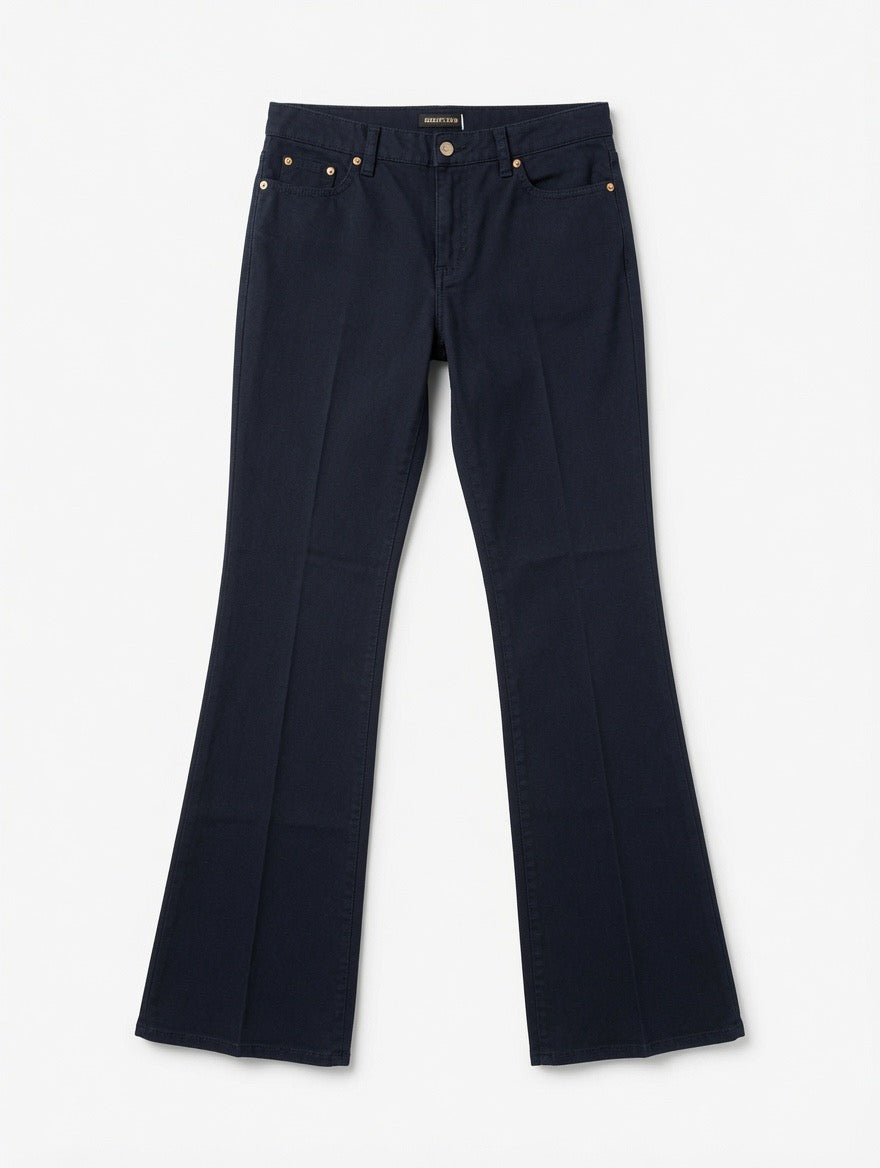 Roberto Cavalli Black Jeans with Gold Logo