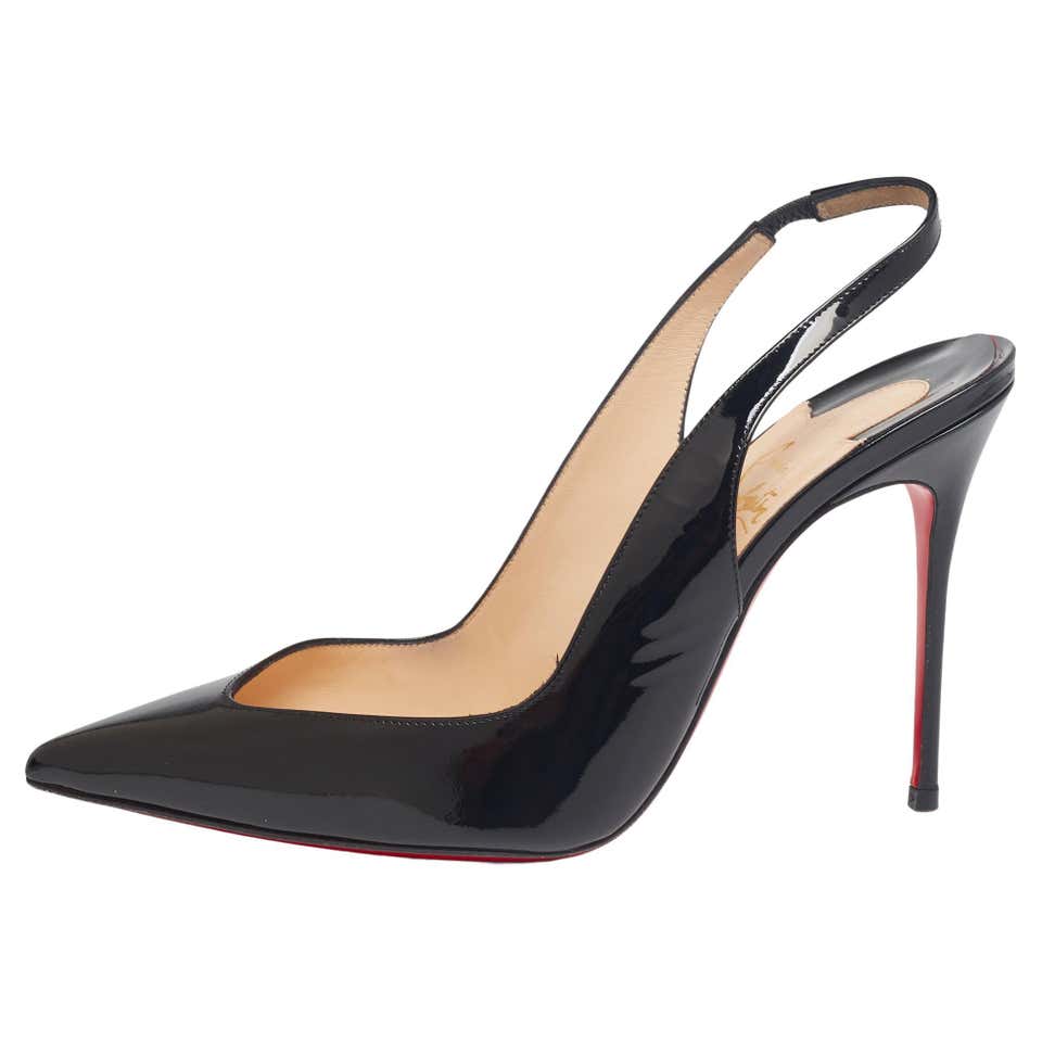 CHRISTIAN LOUBOUTIN corneille sling 100 patent pumps