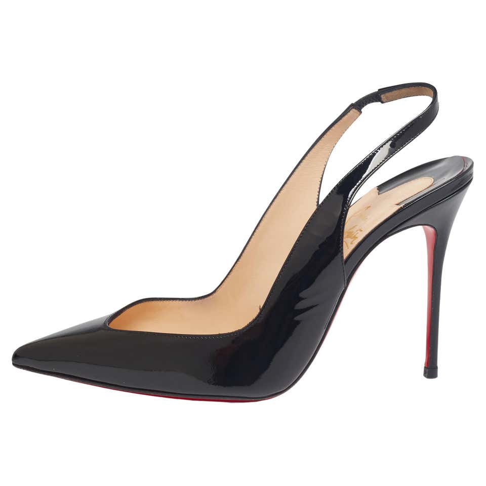CHRISTIAN LOUBOUTIN corneille sling 100 patent pumps
