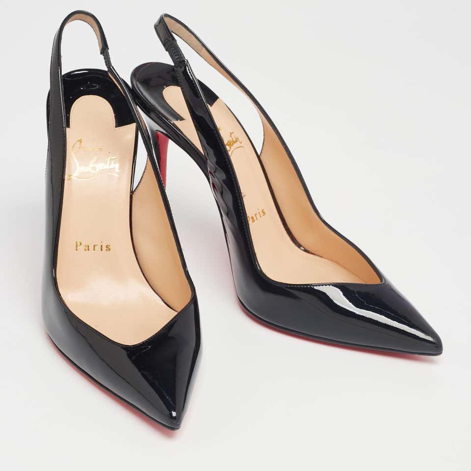 CHRISTIAN LOUBOUTIN corneille sling 100 patent pumps