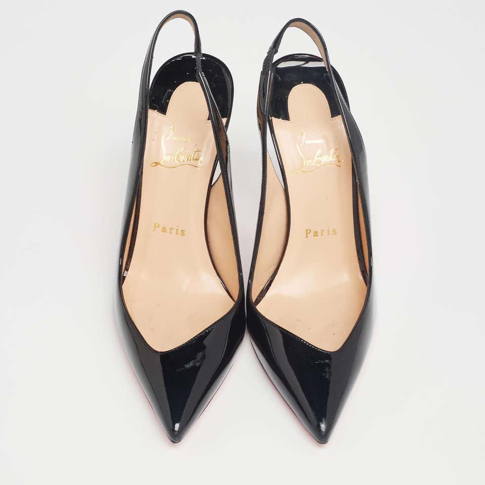 CHRISTIAN LOUBOUTIN corneille sling 100 patent pumps