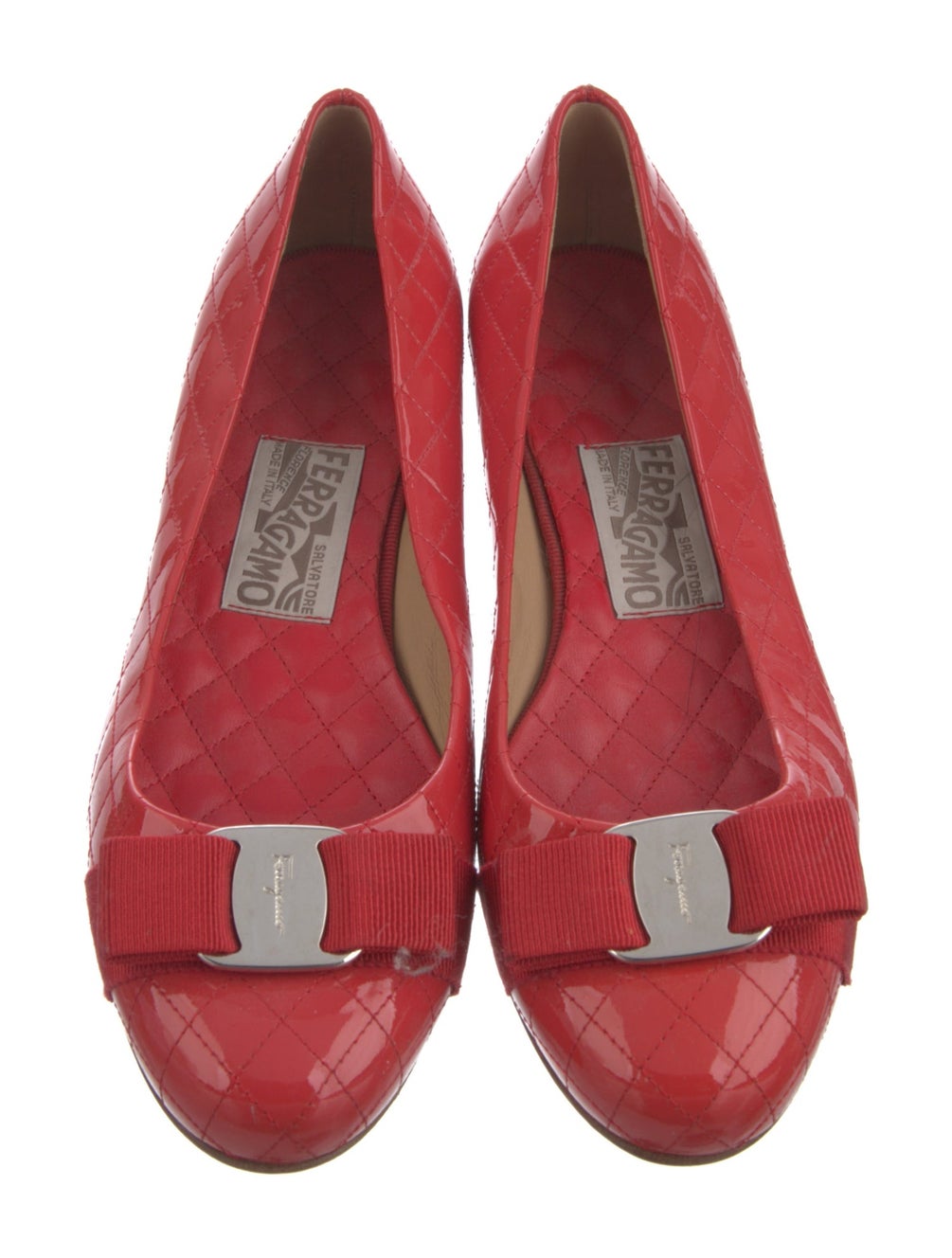 FERRAGAMO patent flats