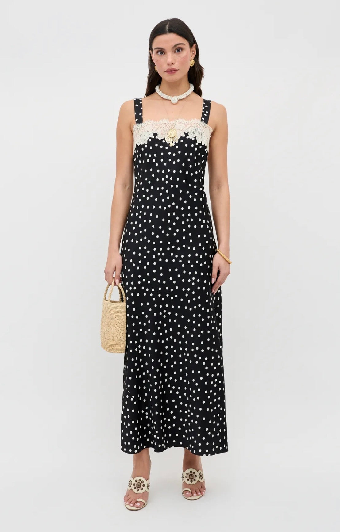RIXO Rosemarie Satin Dress