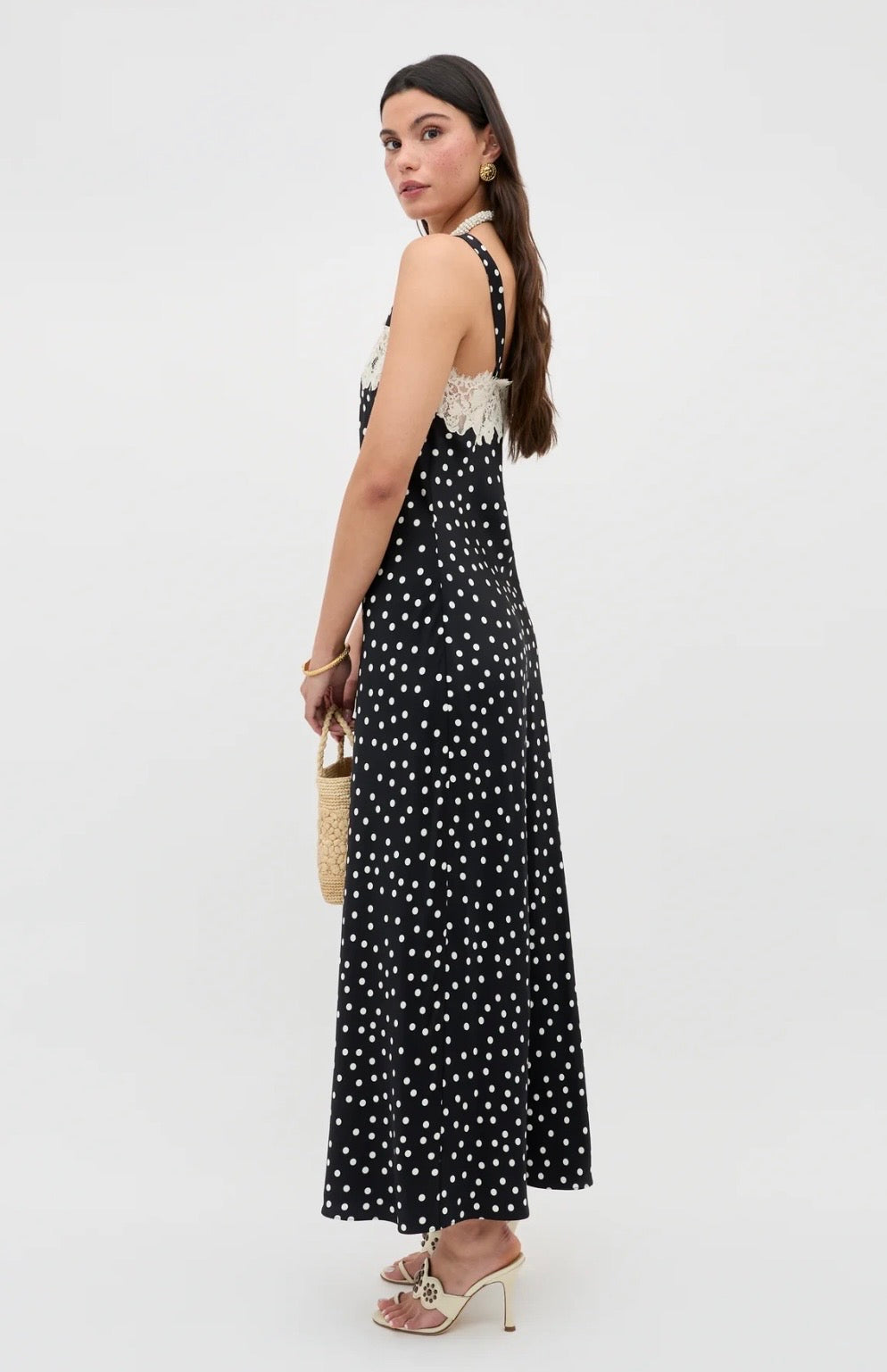 RIXO Rosemarie Satin Dress