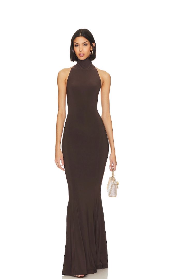Norma Kamali - Halter Fishtail Gown