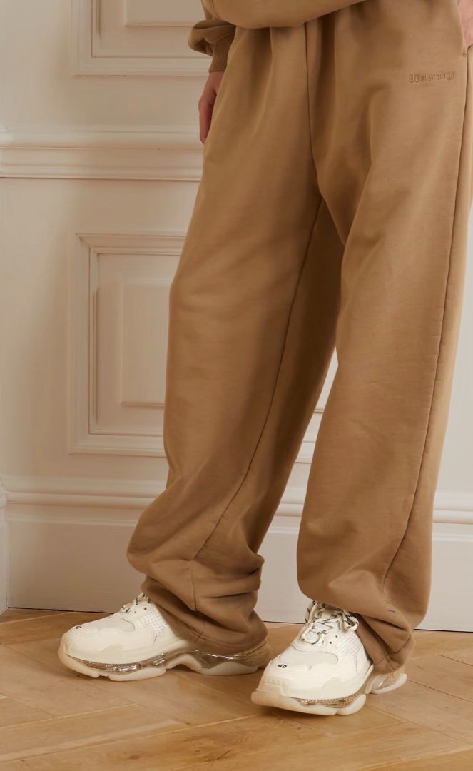 BALENCIAGA - Triple S Clear Sole logo-embroidered sneakers