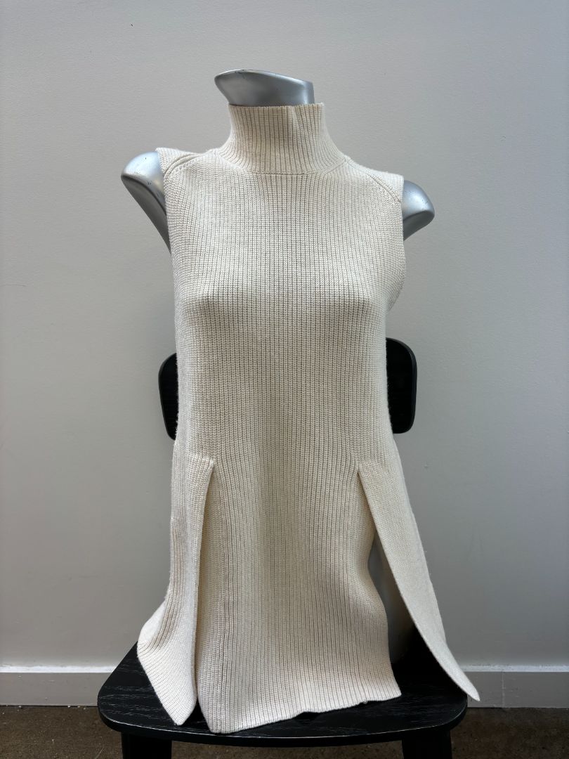 Proenza Schouler - Mockneck knit top with side slits