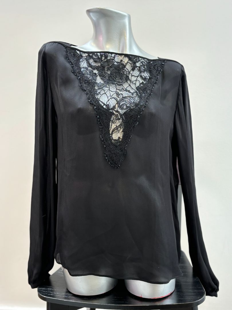 Pucci - Silk Top with lace detail