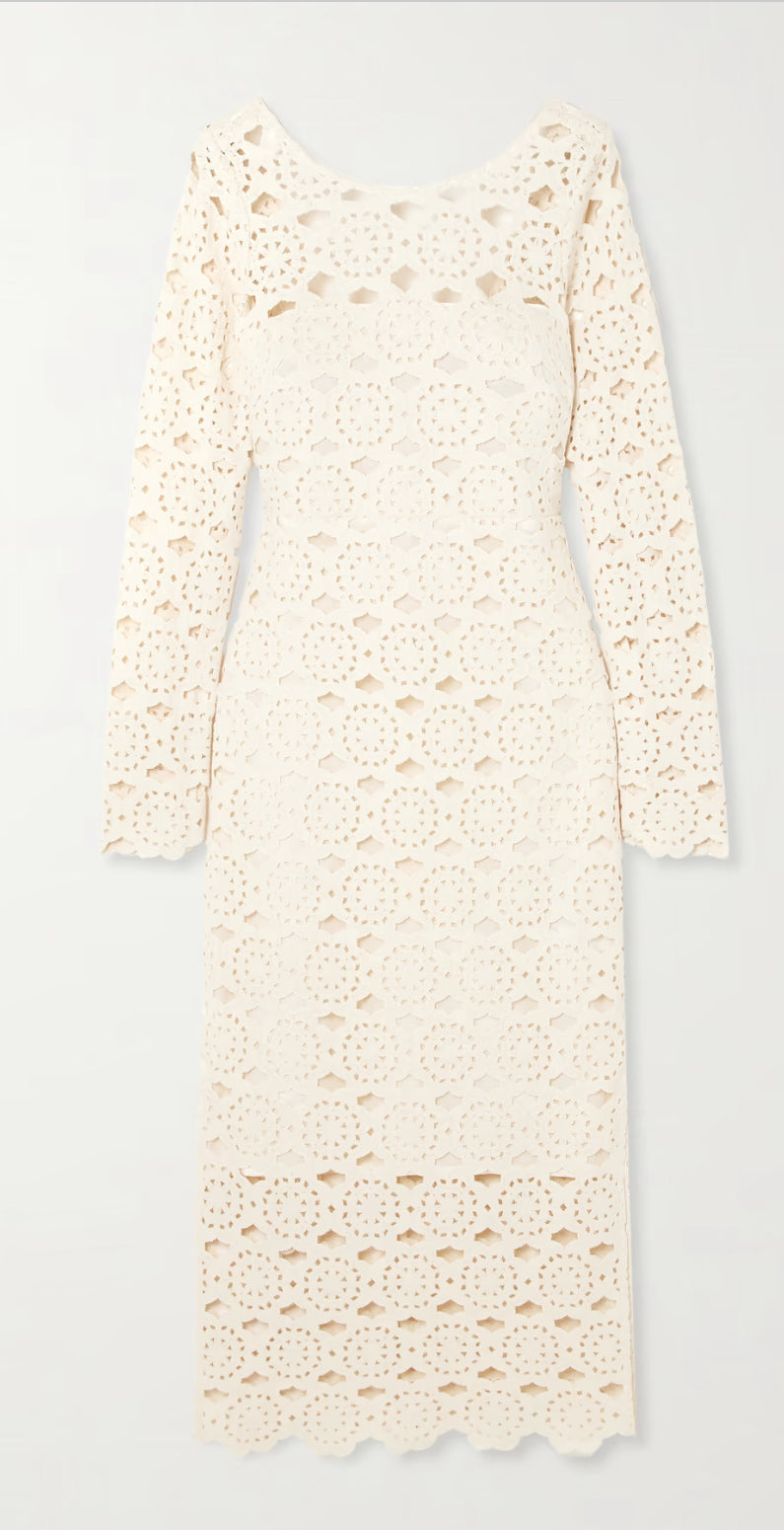 Cara Cara - Marsielle Crocheted cotton midi dress