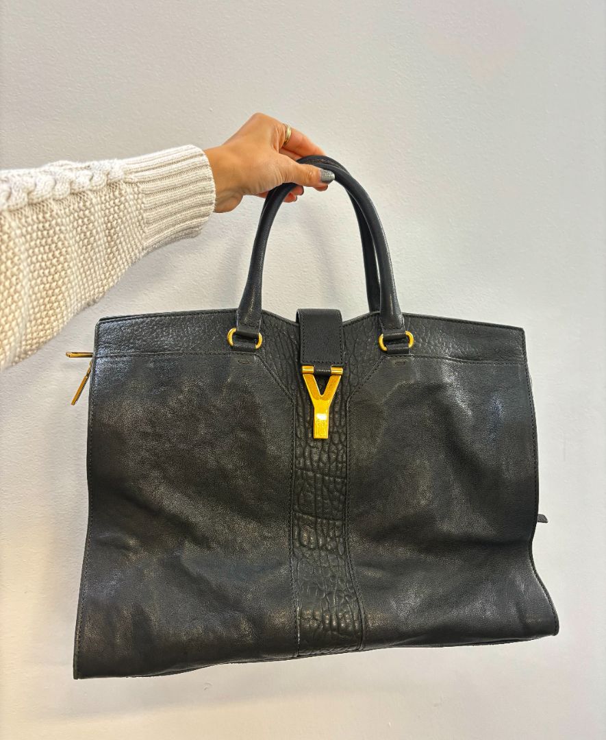Saint Laurent - Vintage Leather Tote Bag