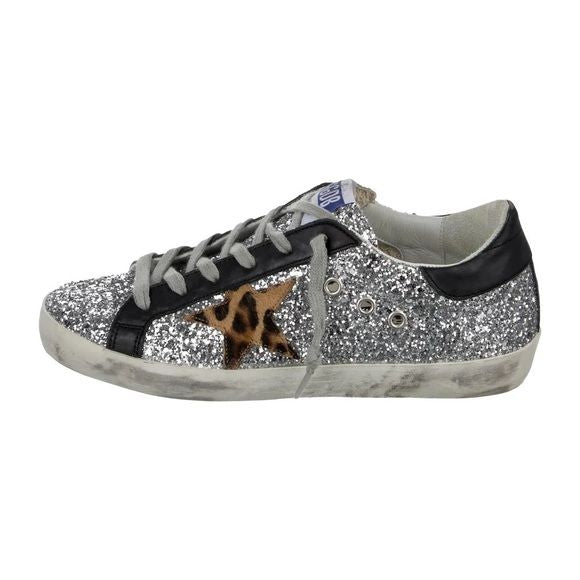 GOLDEN GOOSE - Silver Sparkle Sneakers