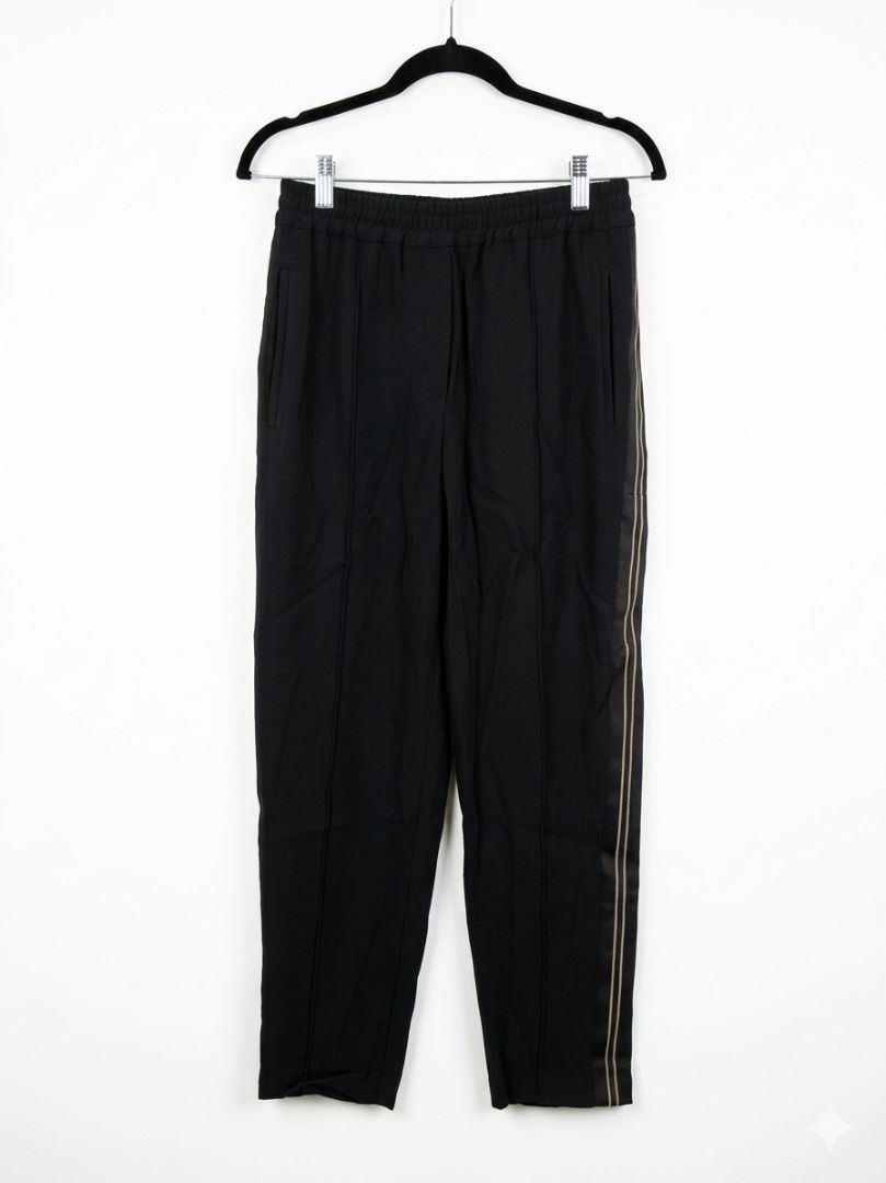 BRUNELLO CUCINELLI navy trouser with jeweled stripe