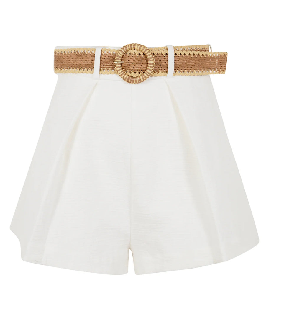 Zimmermann - Acacia Tuck high-Rise Shorts