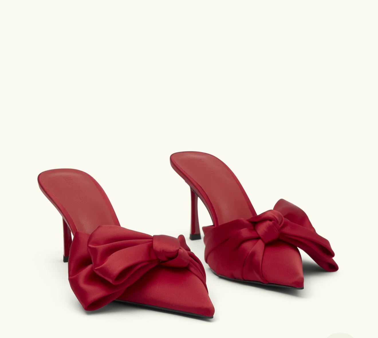 MESHKI - Elena Pointed Satin Bow Heel