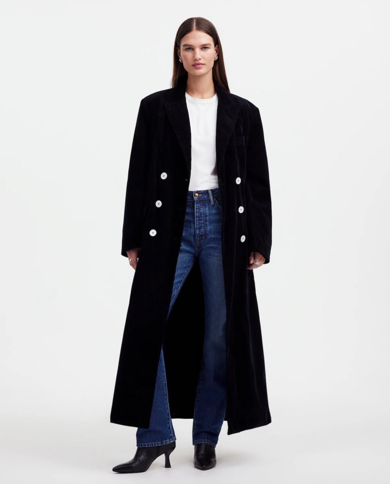 ALEXA CHUNG X MADEWELL - OVERSIZED LONG COAT IN CORDUROY