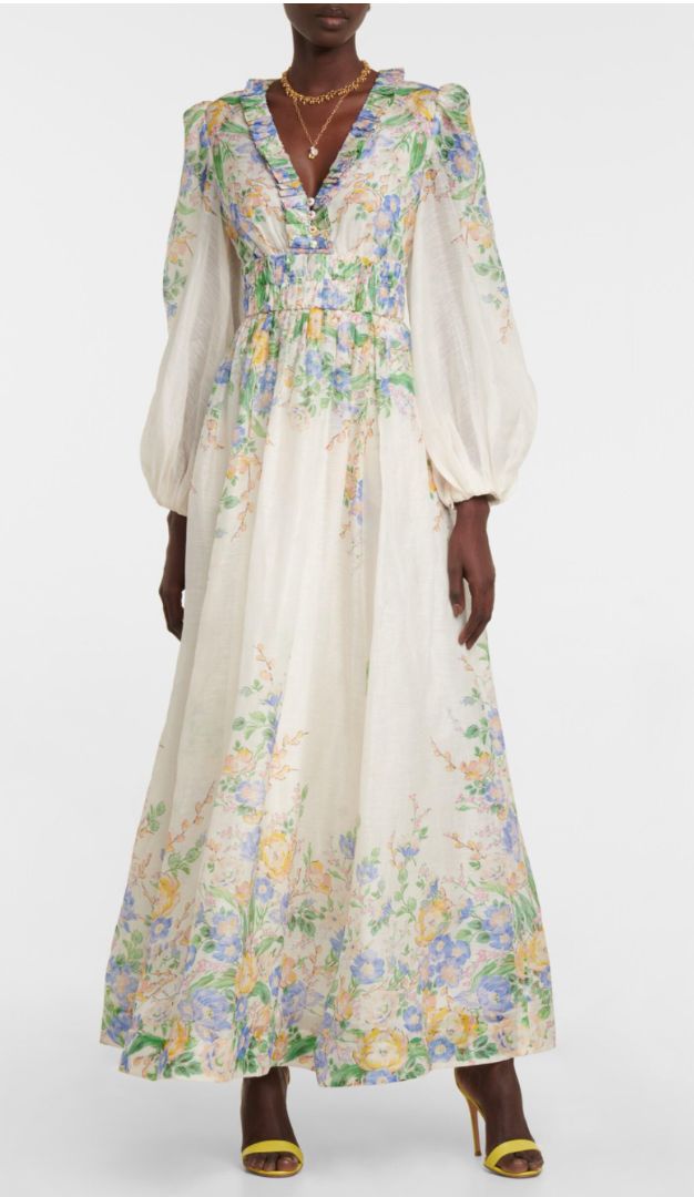 ZIMMERMANN Floral Organza Dress