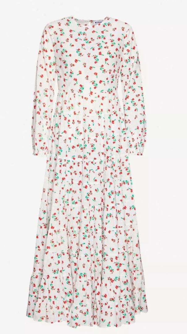 RIXO -  PIP FLORAL PRINT COTTON MAXI DRESS