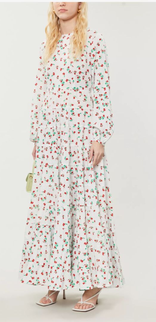 RIXO -  PIP FLORAL PRINT COTTON MAXI DRESS