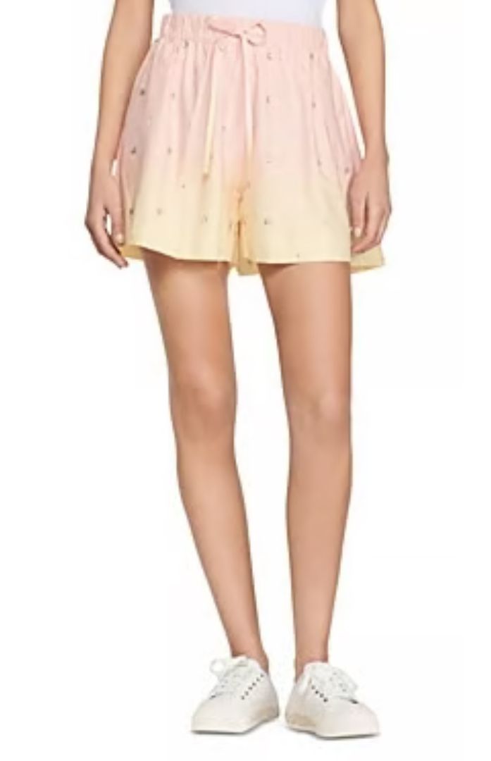 SANDRO - Gradient Diamante Wide Leg Shorts NWT