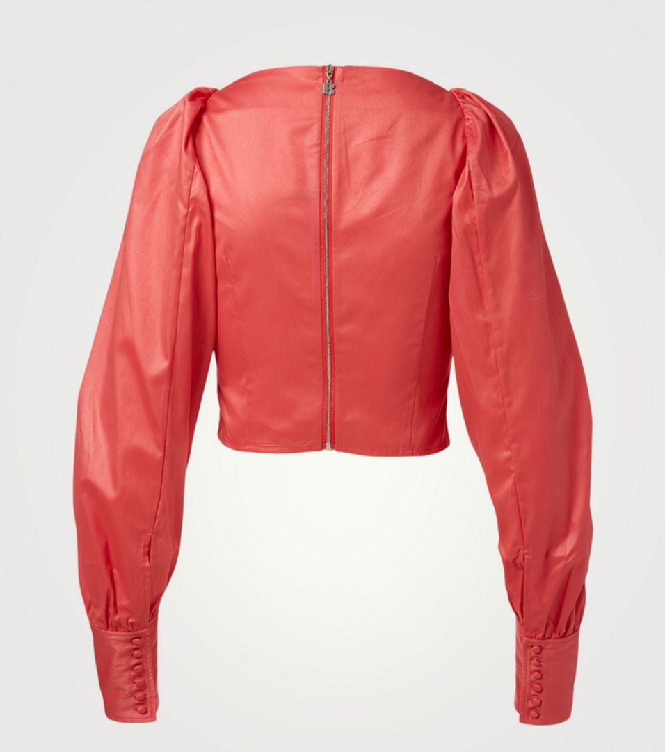Rotate - Joni Cropped Taffeta Top
