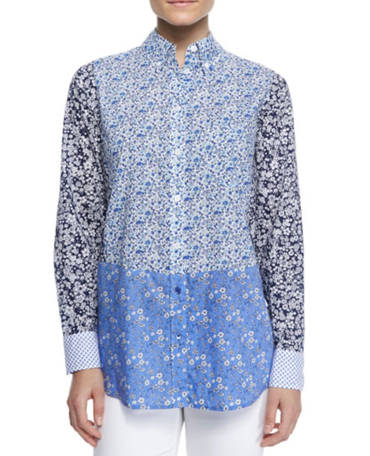 Equipment
Margaux Printed Long-Sleeve Silk Shirt