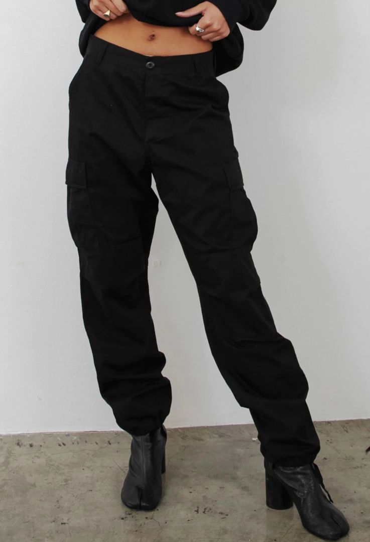 LOCAL EUROPEAN - black cargo pants