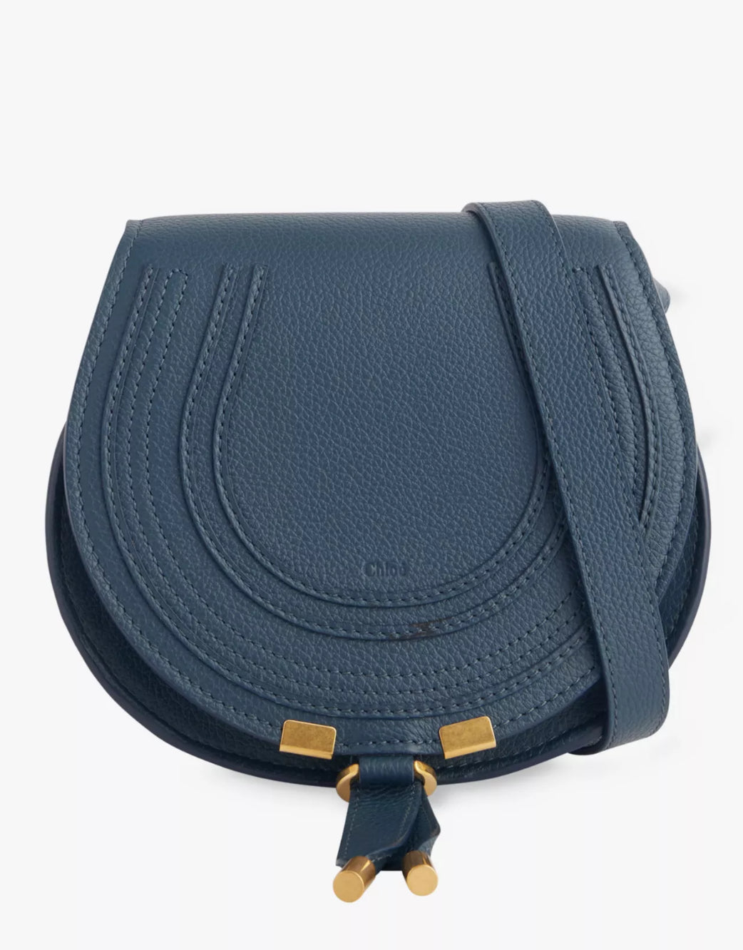 CHLOE - SMALL MARCIE SADDLE BAG IN GRAINED LEATHER