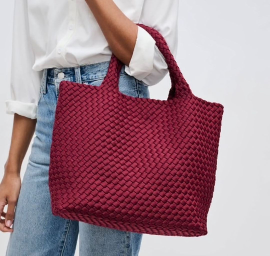 NAGHEDI burgundy bag