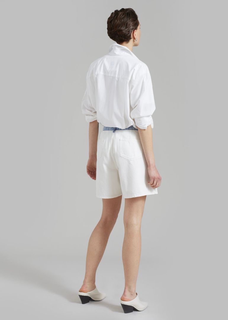 THE FRANKIE SHOP light blue/white shorts
