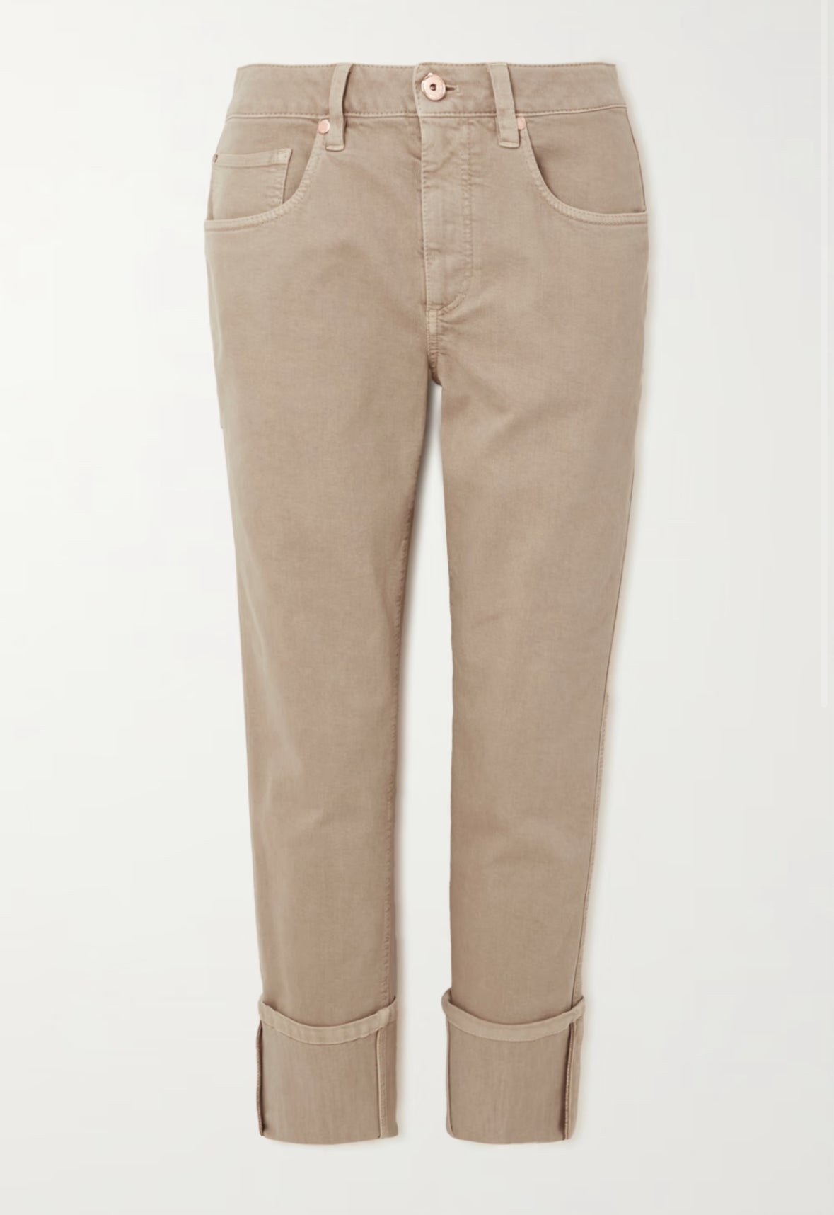 Brunello Cucinelli -  Hi Rise Slim-leg Jeans