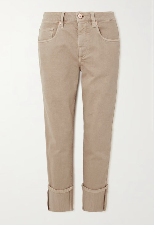 Brunello Cucinelli -  Hi Rise Slim-leg Jeans