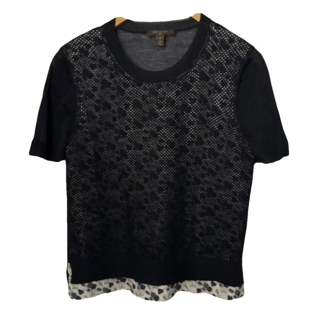 Louis Vuitton - Crew-neck Shear Knitted Short Sleeve Sweater