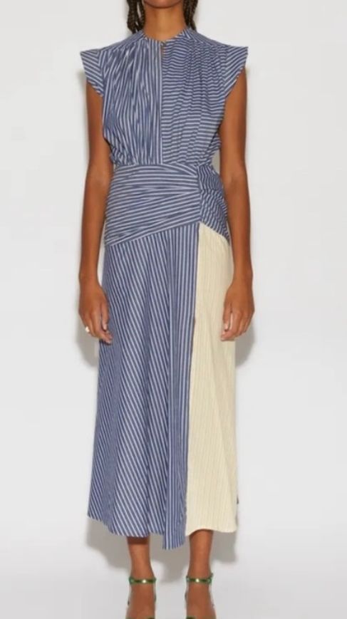 ROSEANNA pinstipe maxi dress