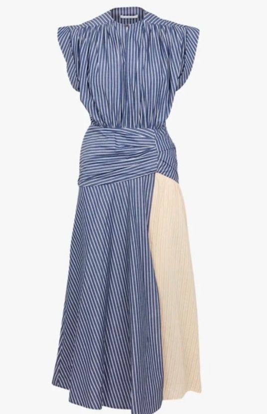 ROSEANNA pinstipe maxi dress