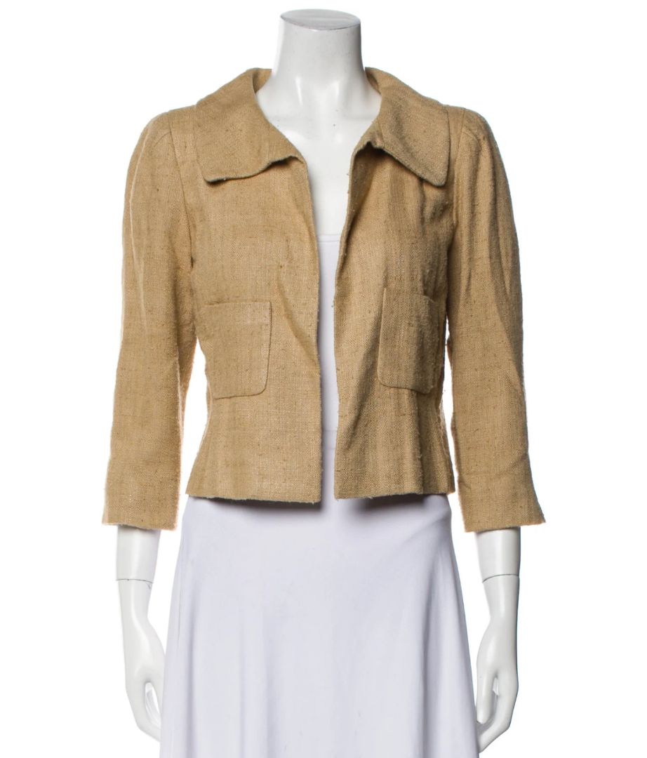 Oscar de la Renta - Tweed Camel Blazer