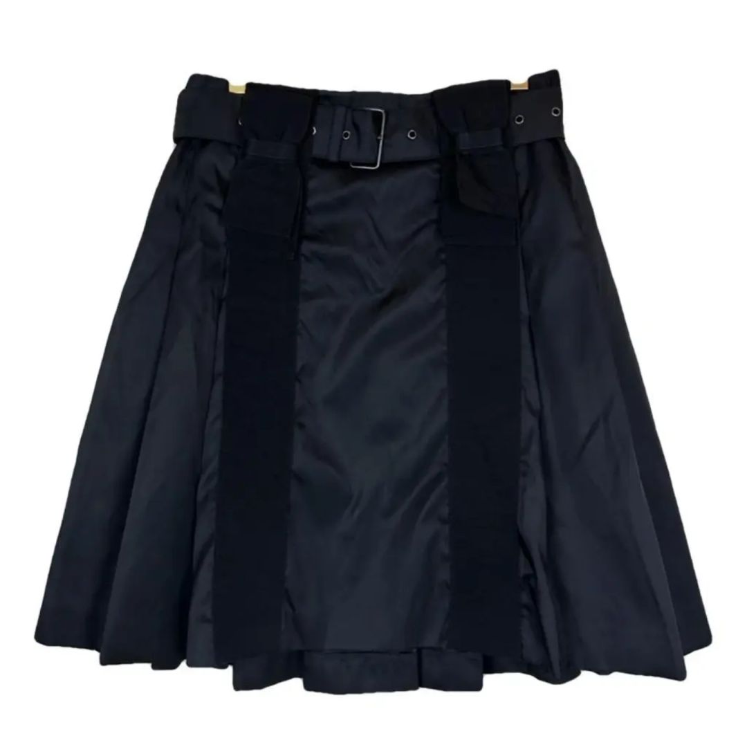 Prada - Pleated Nylon Skirt with Bows