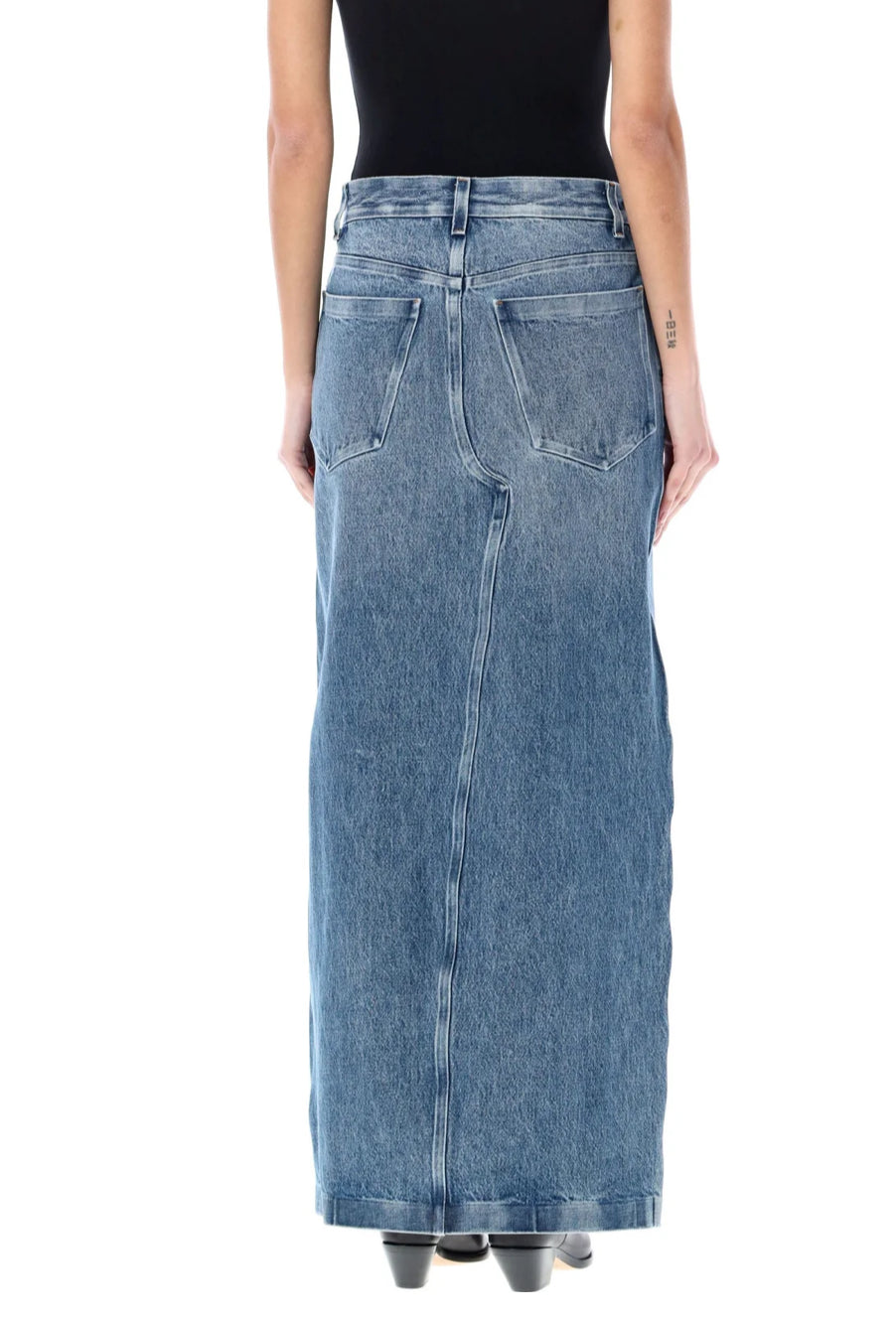 ALEXANDER WANG - Crossover Maxi Denim Skirt