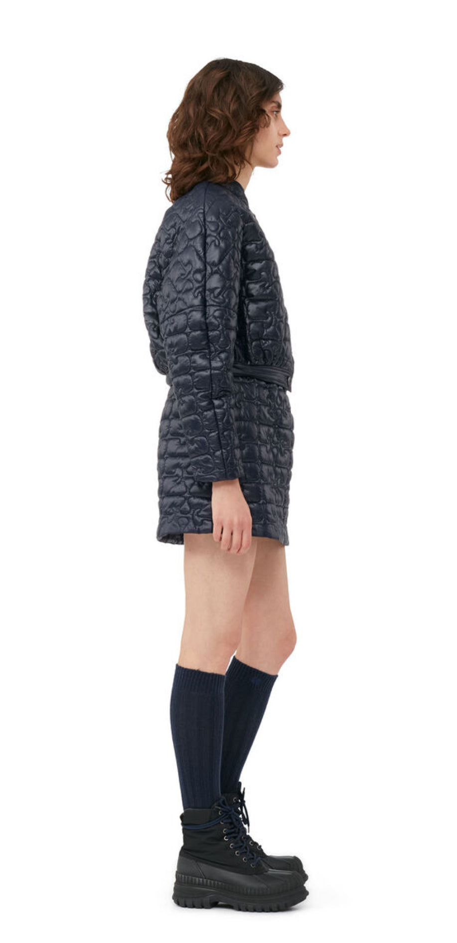 GANNI - Shiny Quilt Mini skirt NWT