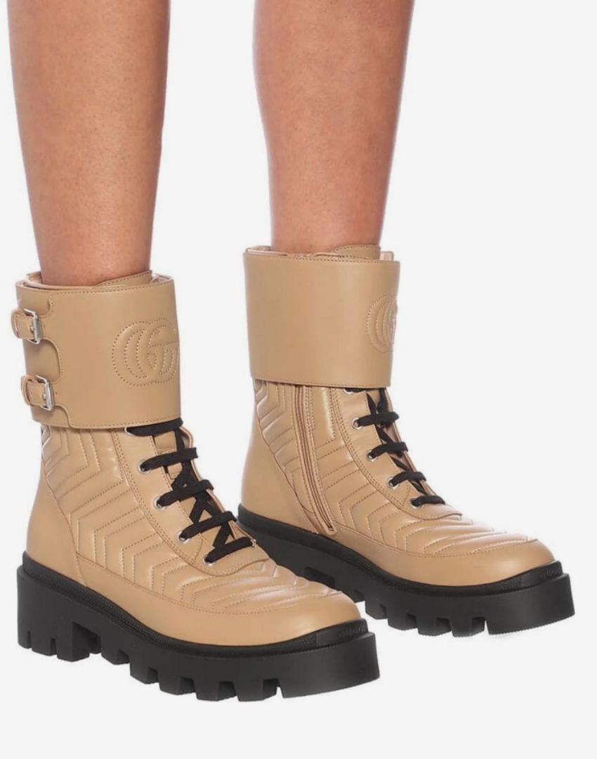 GUCCI - Frances Combat Boots
