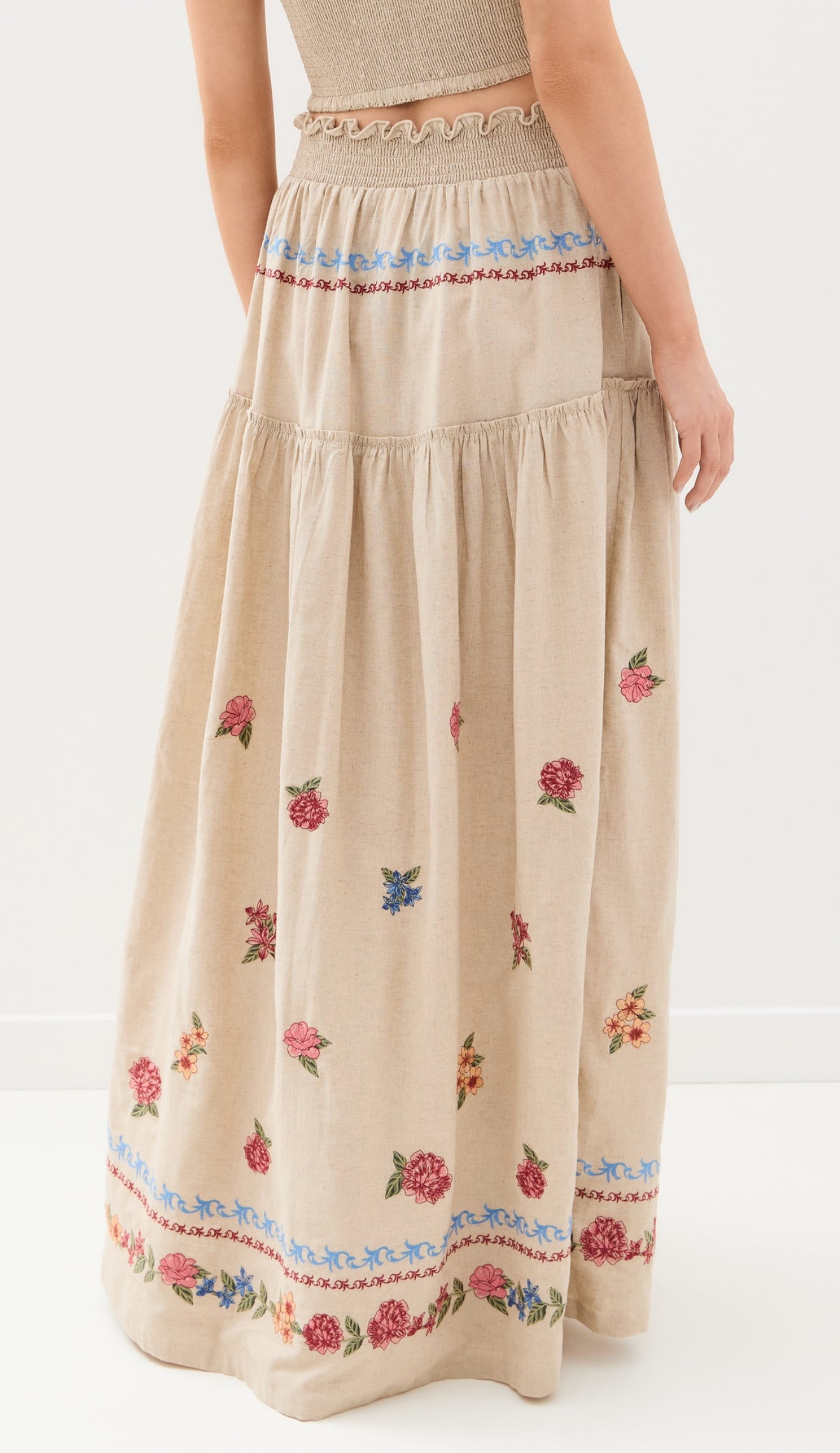 Agua Bendita - Serenity Blush Top & Jenna Blush Skirt