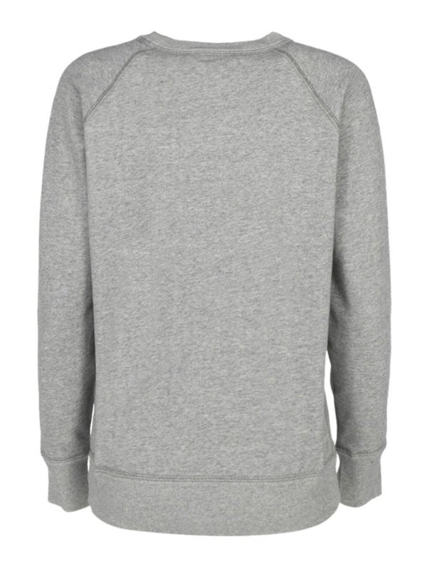 ISABAEL MARANT Etoilie Grey Sweatshirt with Blue Logo