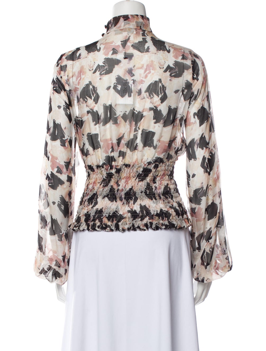 Caroline Constas Patterned Chiffon Blouse