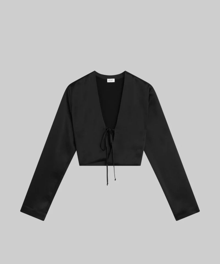 Leset -  Barb Long Sleeve Tie Top