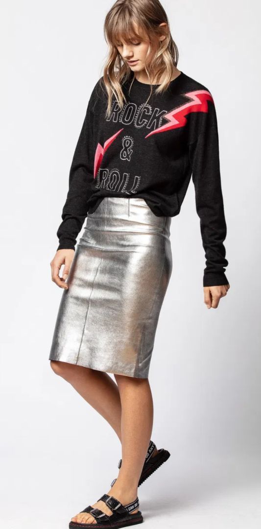 Zadig & Voltaire - Jaden Silver Skirt