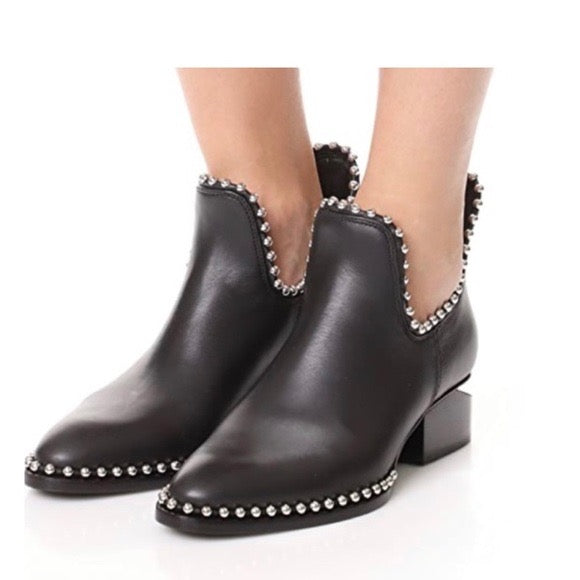 ALEXANDER WANG ankle booties with silver groments