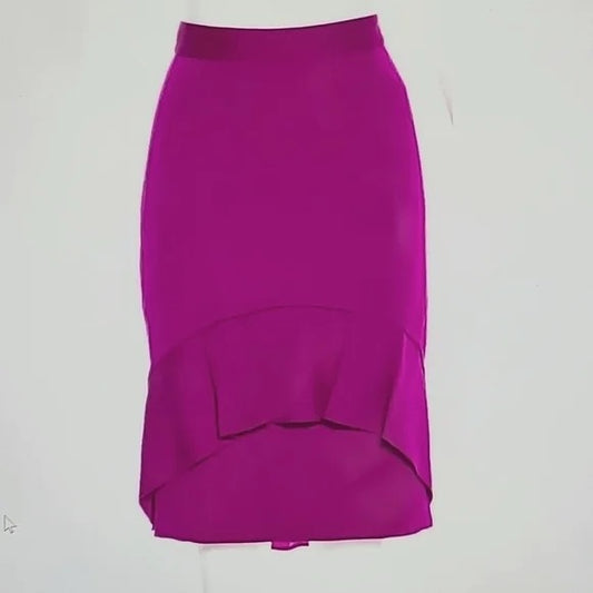 MOSCHINO purple skirt with ruffles