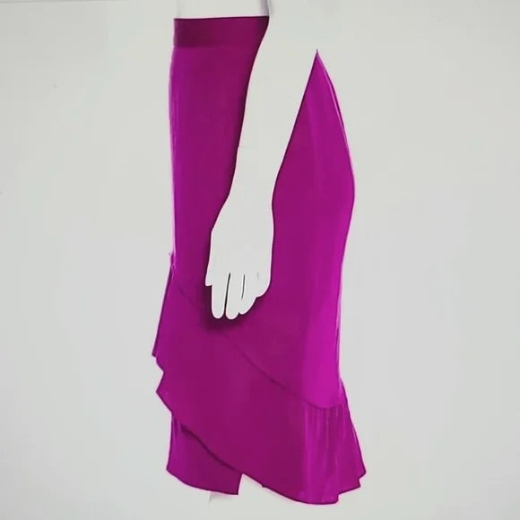 MOSCHINO purple skirt with ruffles